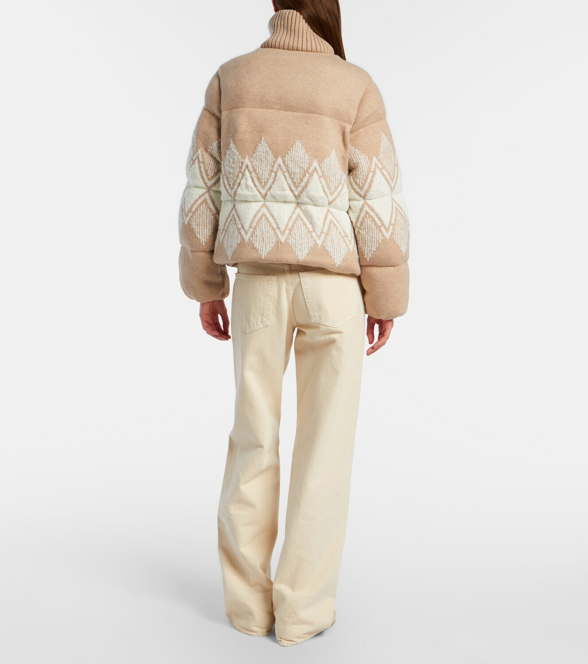 Varley Belinda knitted puffer jacket