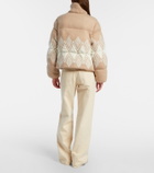Varley Belinda knitted puffer jacket