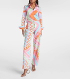 Pucci Vivara printed cotton wide-leg pants