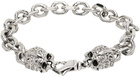 Emanuele Bicocchi Silver Skulls Bracelet