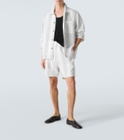 Commas Kantha striped cotton overshirt