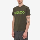 Kenzo Men's Classic Logo T-Shirt in Dark Khaki