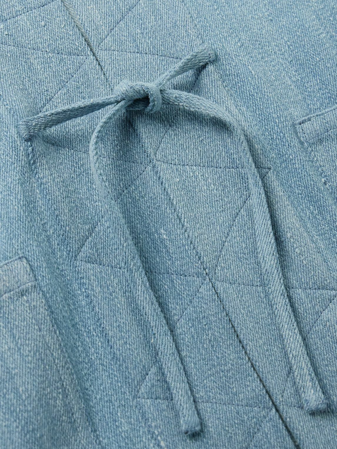 Kardo - Osaka Printed Denim Jacket - Blue