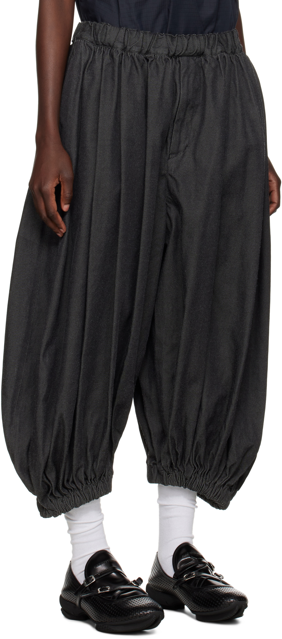 Black Comme des Garçons Black Gabardine Trousers
