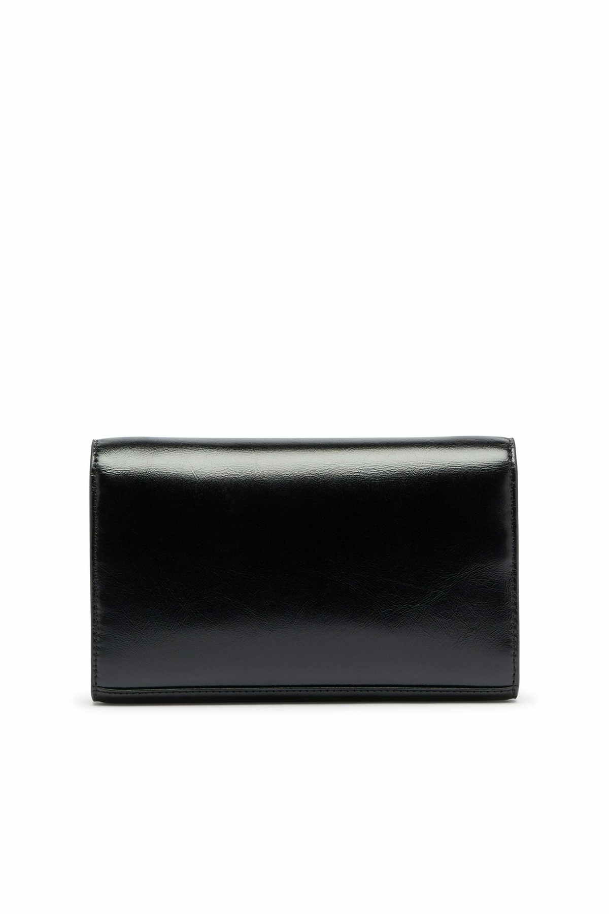 Diesel Wallet purse in shiny wrinkled leather - Wallets strap - Woman -