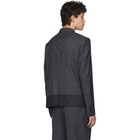 Comme des Garcons Homme Deux Grey Tropical Check Blazer