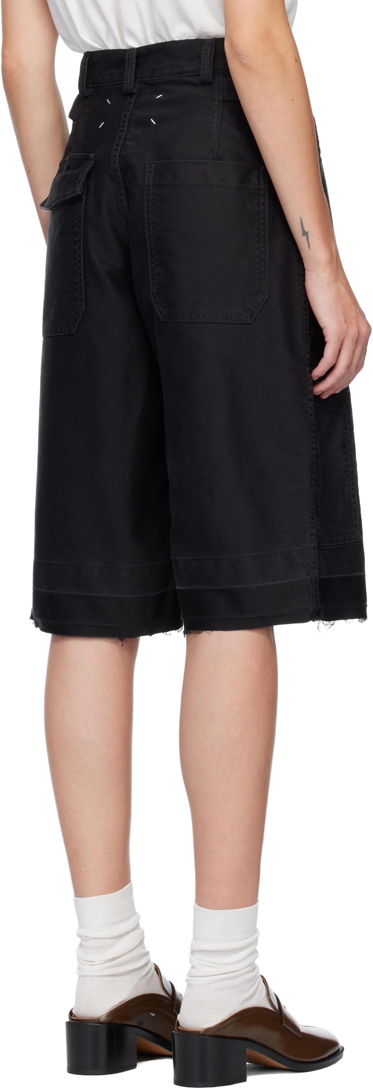 Maison Margiela Black Utility Shorts