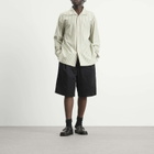 Homme Plissé Issey Miyake Men's Stripe Long Sleeve Shirt in Green