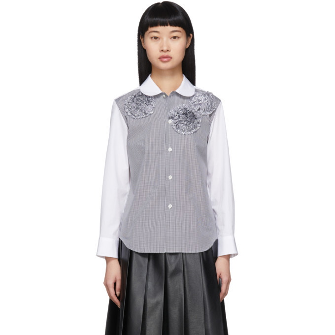 Tricot Comme des Garcons White Flower Shirt Tricot Comme des Garcons