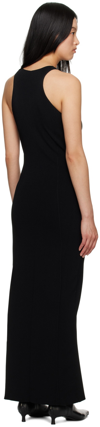 Nanushka Black Elia Midi Dress