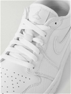Nike Golf - Air Jordan 1 Low G Croc-Effect Trimmed Leather Golf Sneakers - White