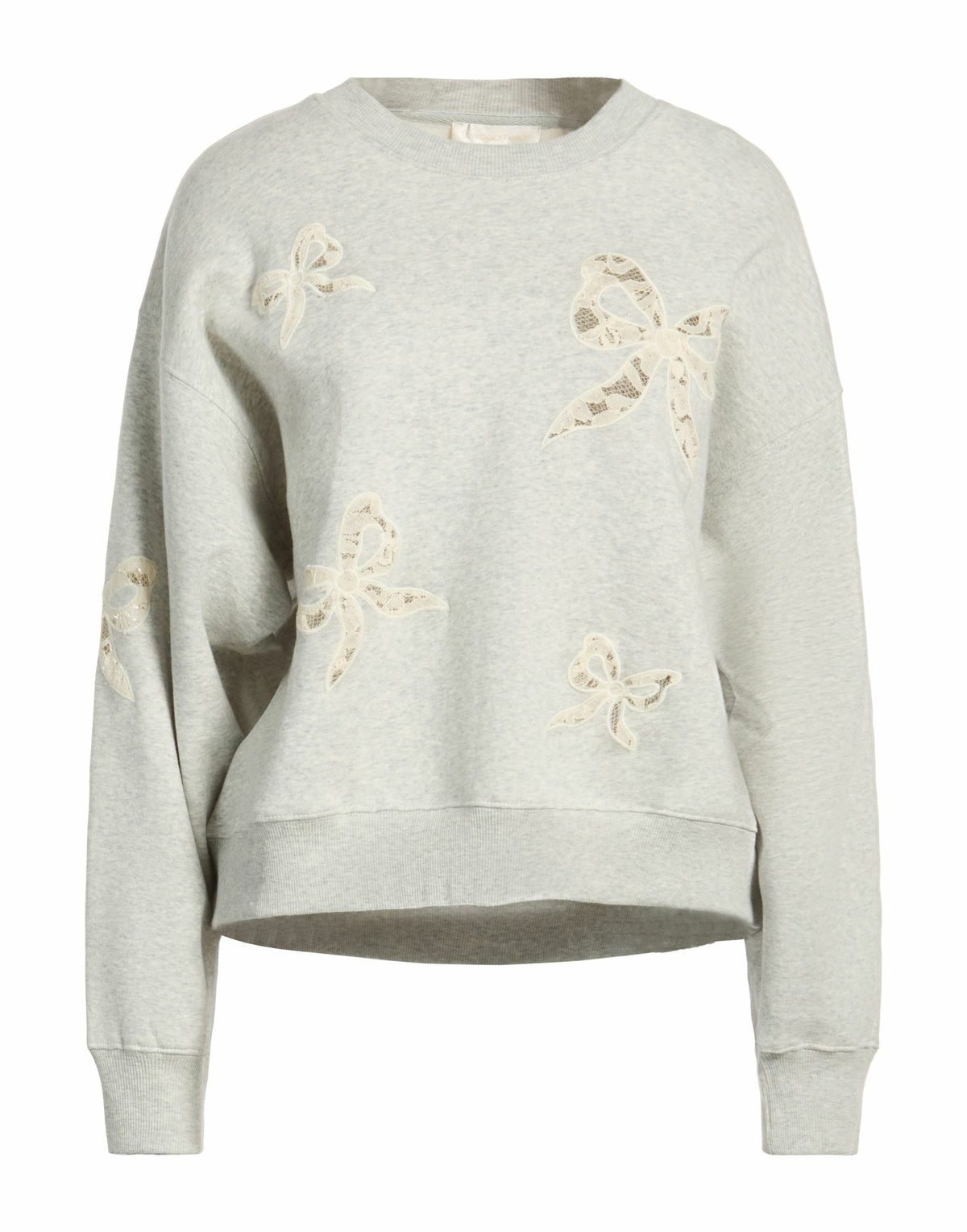 Loveshackfancy Womens Sweatshirt Light in Grey