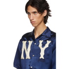 Gucci Blue NY Yankees Edition Patch Shirt