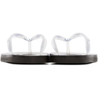 Ancient Greek Sandals Transparent & Black Saionara Jelly Flip-Flops