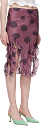 Conner Ives Pink & Black Jellyfish Miniskirt