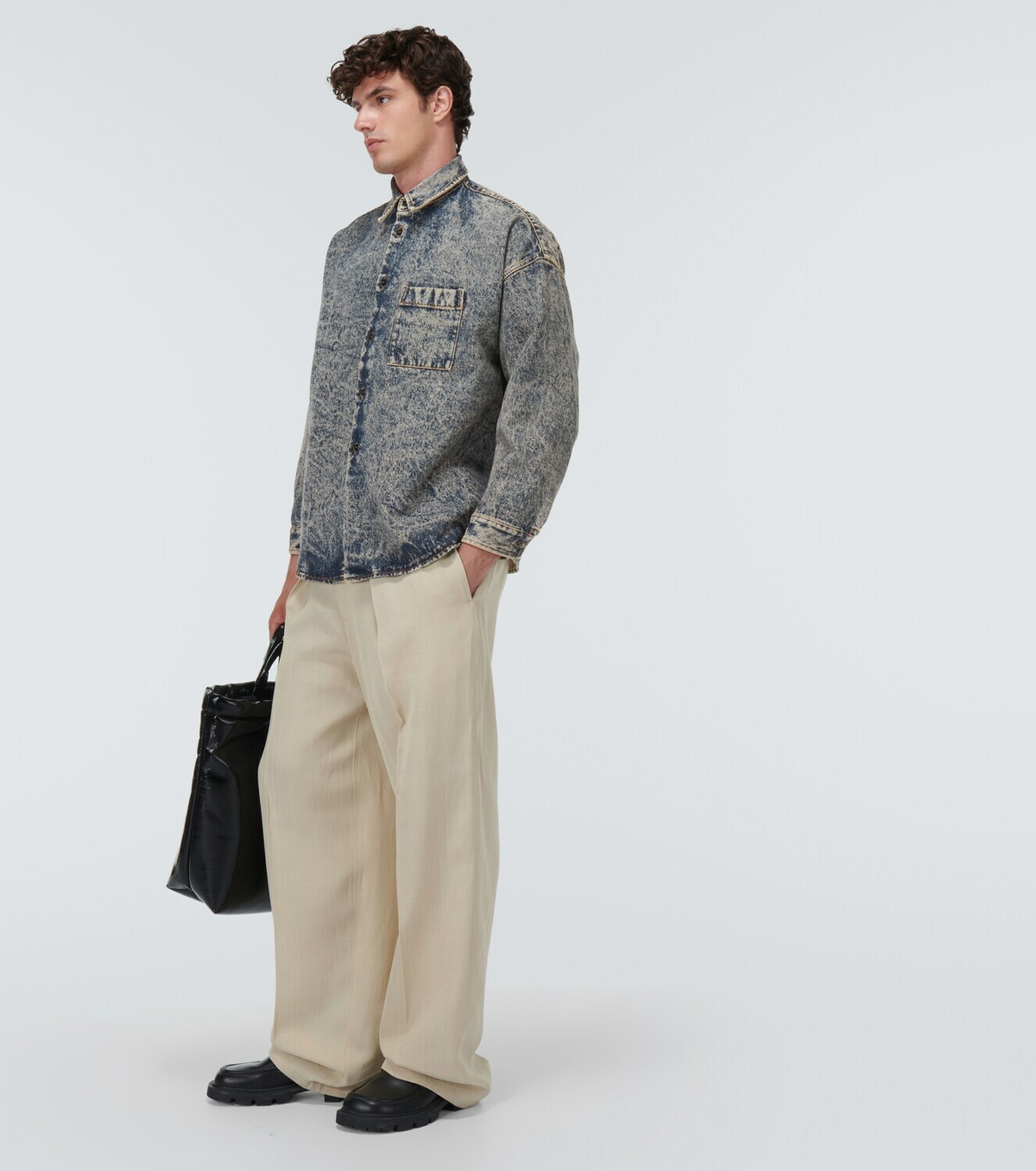 Marni Acid wash denim shirt