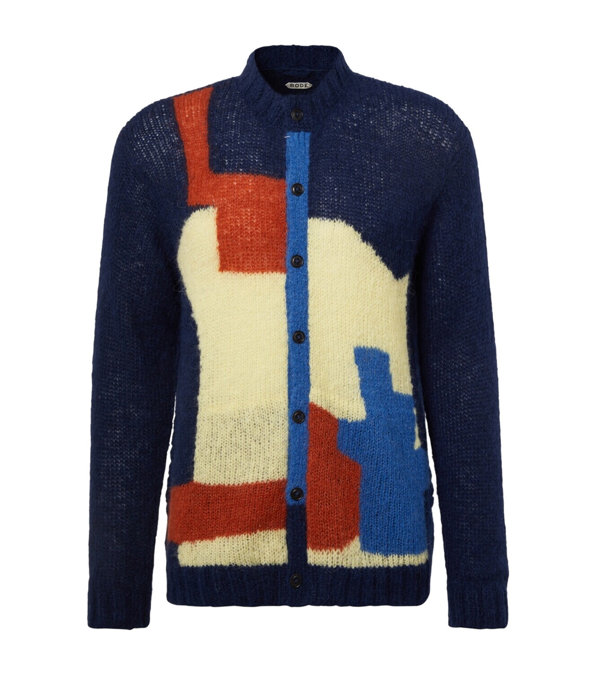 Bode White Embroidered Nouveau Fleur Shirt Bode