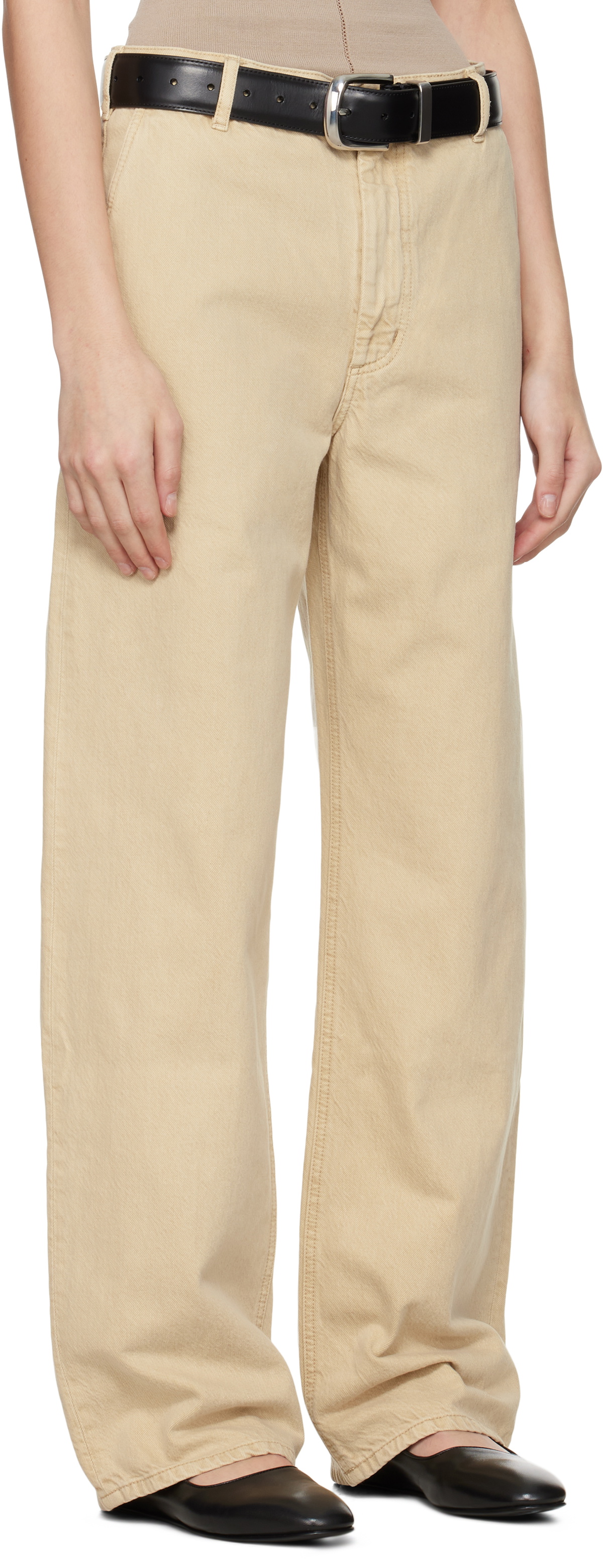 Kallmeyer Beige Column Leg Jeans