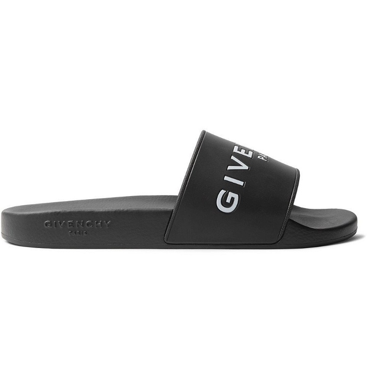 Photo: Givenchy - Logo-Print Rubber Slides - Men - Black