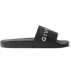 Givenchy - Logo-Print Rubber Slides - Men - Black