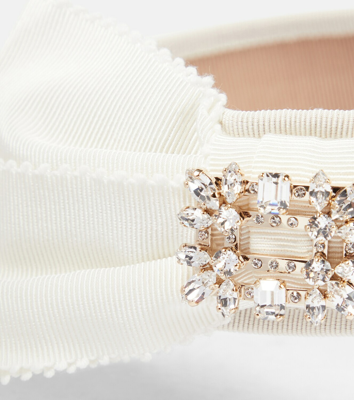 Roger Vivier Buckled raffia-effect visor Roger Vivier