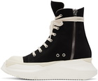 Rick Owens DRKSHDW Black Abstract Sneakers