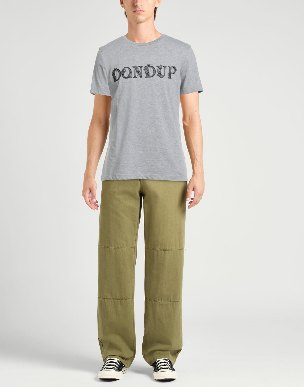 Dondup Mens T-shirt Light in Grey