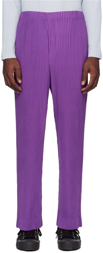 Photo: HOMME PLISSÉ ISSEY MIYAKE Purple Monthly Color January Trousers