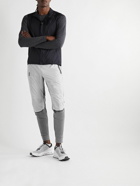 ON - Slim-Fit Tapered Ripstop and Tech-Jersey Sweatpants - Gray