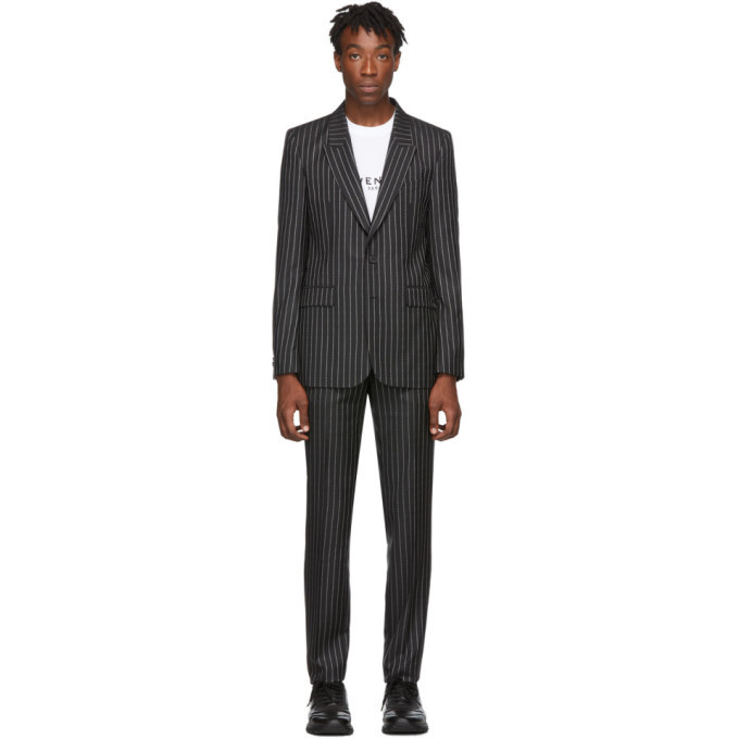Givenchy Pattern Suit Givenchy Black Logo Slim Fit Suit Givenchy