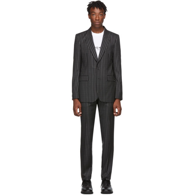 Photo: Givenchy Black Logo Slim Fit Suit