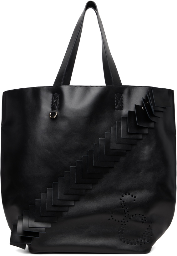 Photo: Stefan Cooke Black Leather Patch Tote