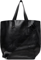 Stefan Cooke Black Leather Patch Tote