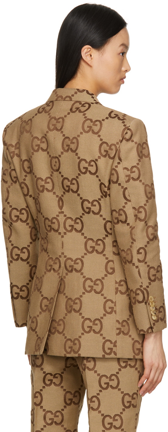 Gucci GG Cotton Double-Breasted Blazer