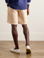 Massimo Alba - Alaccia Straight-Leg Pleated Linen Bermuda Shorts - Neutrals