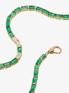 SHAY 18K Yellow Gold Emerald And Diamond Tennis Choker