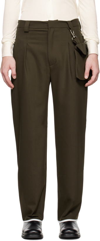 Photo: Carlota Barrera Khaki Detachable Pocket Trousers