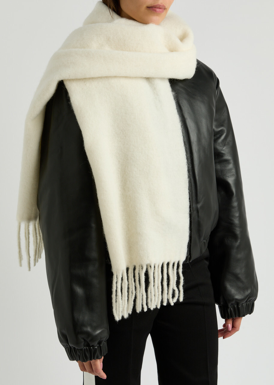 Canada Goose Fringed Alpaca-blend Scarf - Beige - One Size