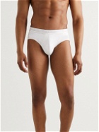 Calvin Klein Underwear - Essential Stretch Cotton and Modal-Blend Briefs - White