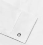 HUGO BOSS - Silver-Tone and Enamel Cufflinks - Silver