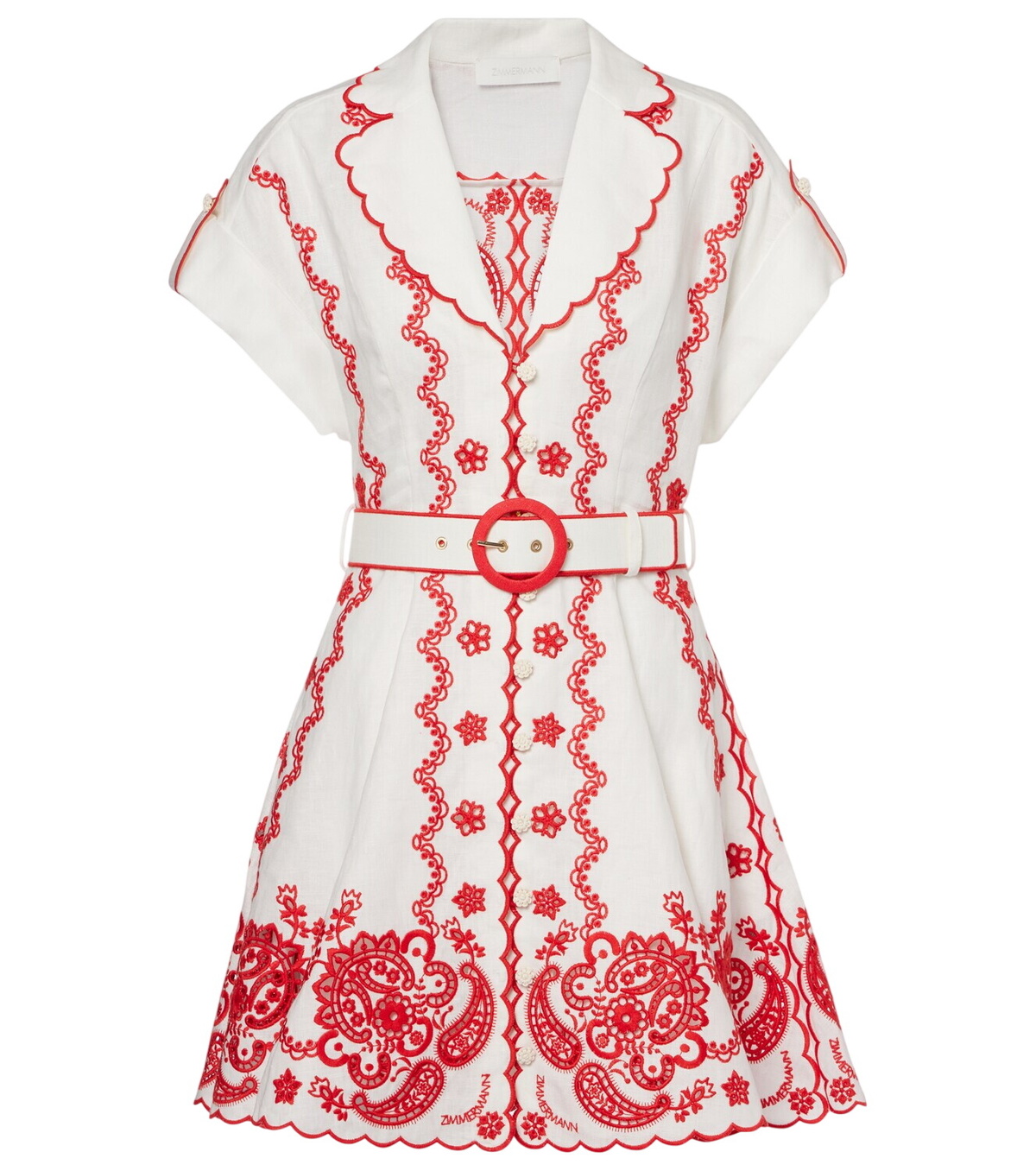 Zimmermann Paisley pleated minidress Zimmermann