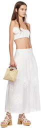 Zimmermann White Alight Midi Skirt