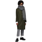 Thom Browne Green Melton Relaxed Unconstructed Coat