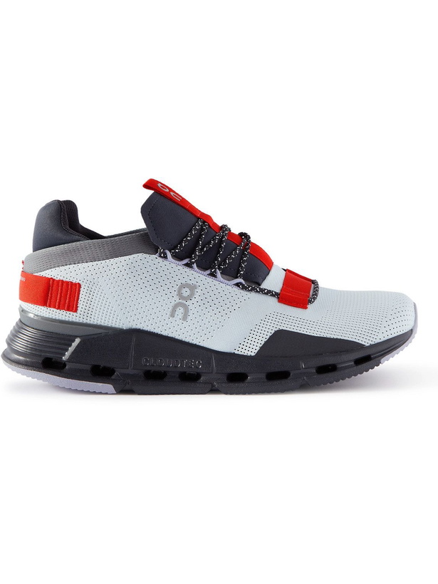 Photo: ON - Cloudnova Mesh and Neoprene Running Sneakers - Gray