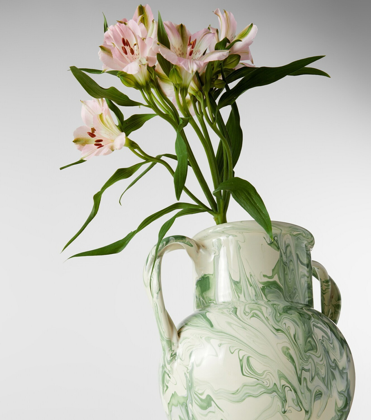 Cabana Marbled ceramic vase