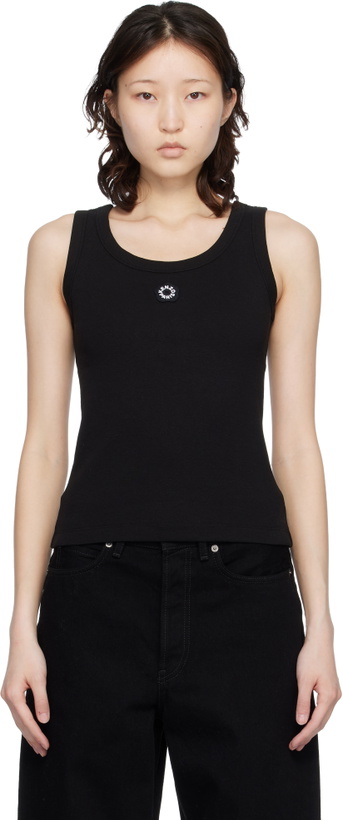 Photo: Kenzo Black Kenzo Paris 'Boke Flower 2.0' Embroidered Tank Top