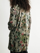 Acne Studios - Jenko Oversized Unstructured Floral-Print Velvet Blazer - Green