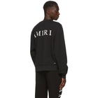 Amiri Black Large Logo Sweatshirt