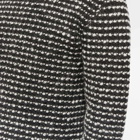 Comme des Garçons Homme Plus Men's Mohair Yarn Crew Knit in Black/White