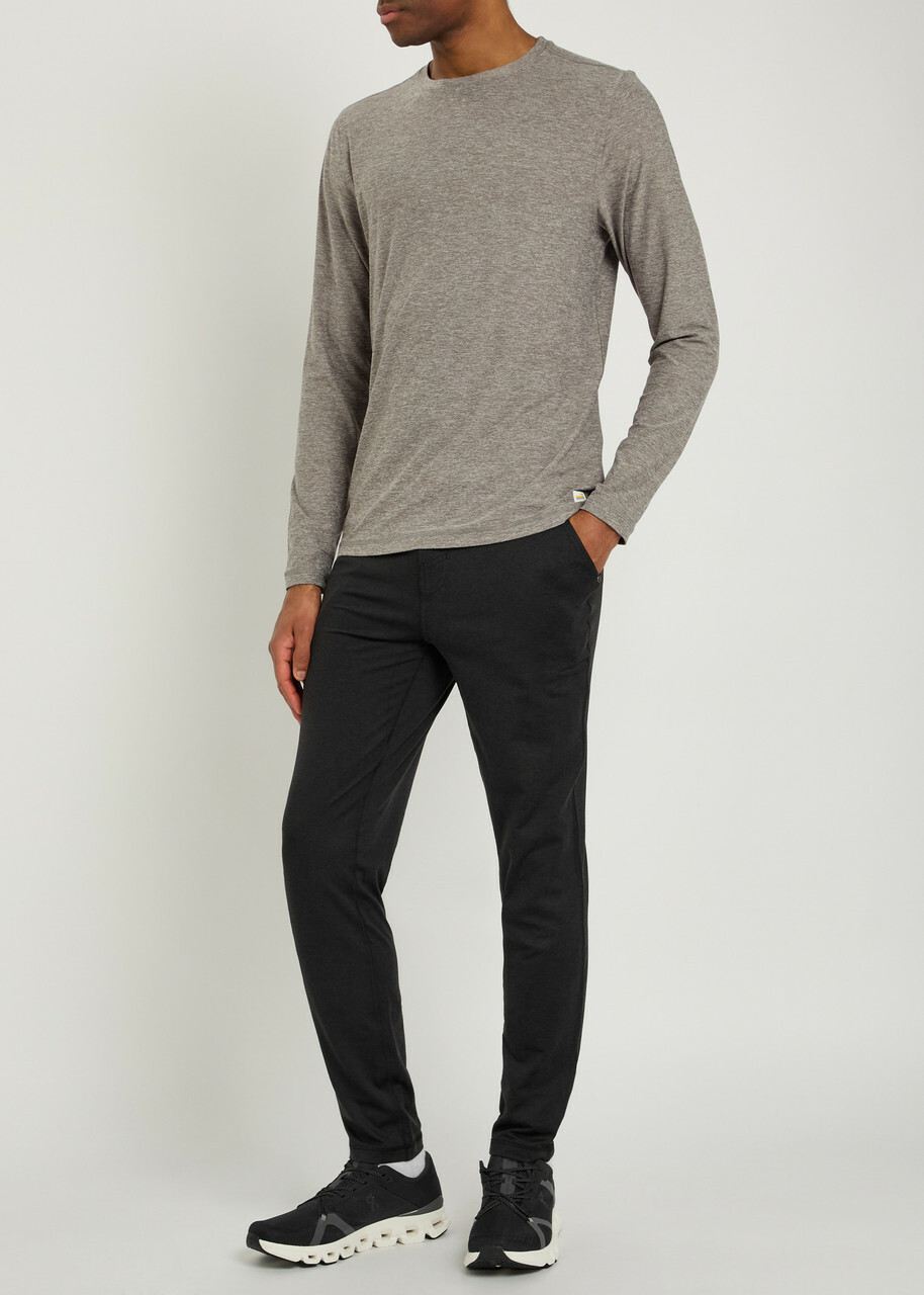 Vuori Ponto Performance 30 Stretch-jersey Sweatpants Black